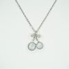 SILVER CHERRY PEARL NECKLACE